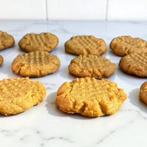 Peanut Butter Cookies on countertop